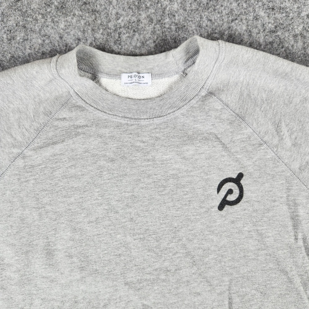 Peloton Queen Sweatshirt Women L Gray Global Tour Crewneck Activewear Athleisure - Picture 3 of 9